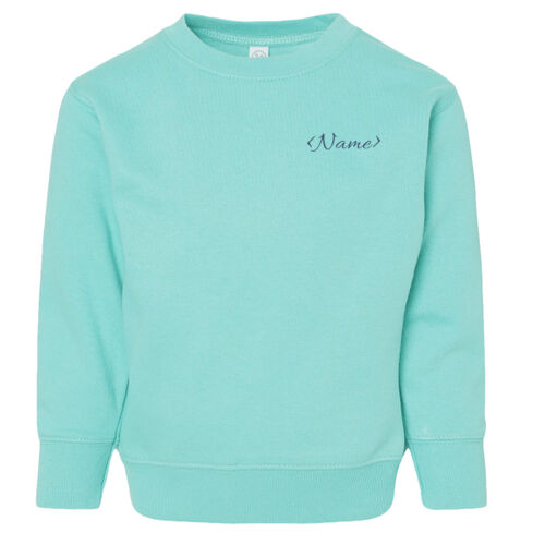 Name with Back Design - Toddler Fleece Crewneck Sweatshirt Thumbnail