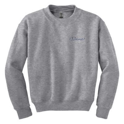 Name with Back Design - Youth Heavy Blend Crewneck Sweatshirt Thumbnail