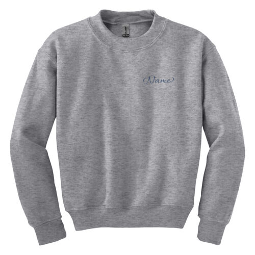 Name with Back Design - Youth Heavy Blend Crewneck Sweatshirt Thumbnail