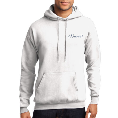 Name with Back Design - Core Fleece Pullover Hooded Sweatshirt Thumbnail