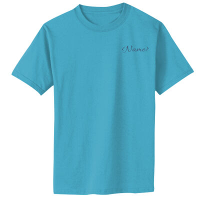 Name with Back Design - Toddler Core Cotton Tee Thumbnail