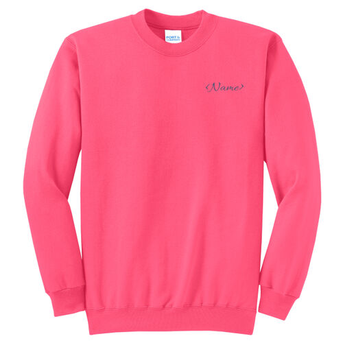 Name with Back Design - Core Fleece Crewneck Sweatshirt Thumbnail