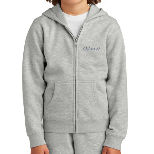Name with Back Design - Youth V.I.T. Fleece Full Zip Hoodie Thumbnail